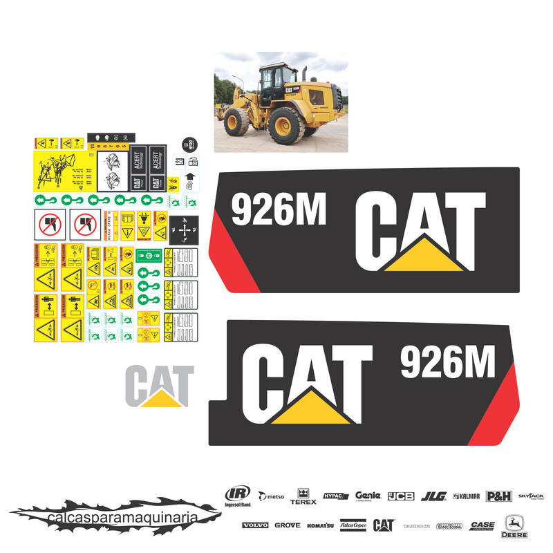 JUEGO DE CALCAS DE RESTAURACION PARA CAT 926M NVO