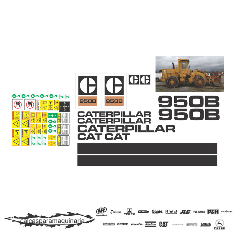 JUEGO DE CALCAS DE RESTAURACION PARA CAT 950B ANTI