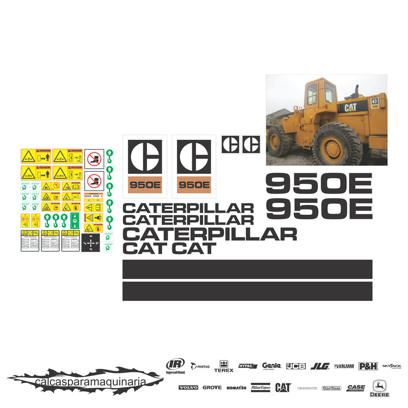 JUEGO DE CALCAS DE RESTAURACION PARA CAT 950E ANTI