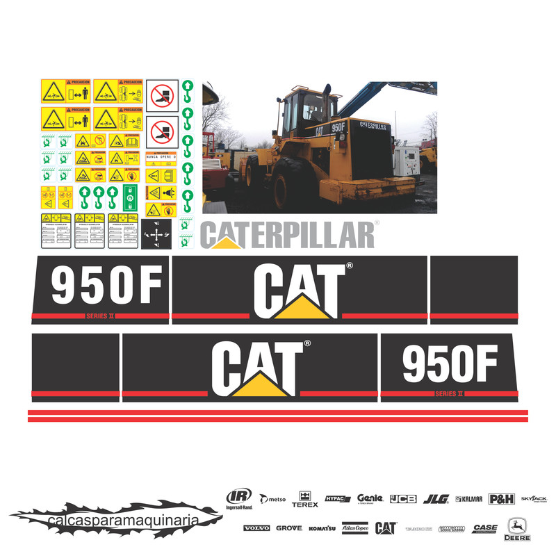 JUEGO DE CALCAS DE RESTAURACION PARA CAT 950FS2