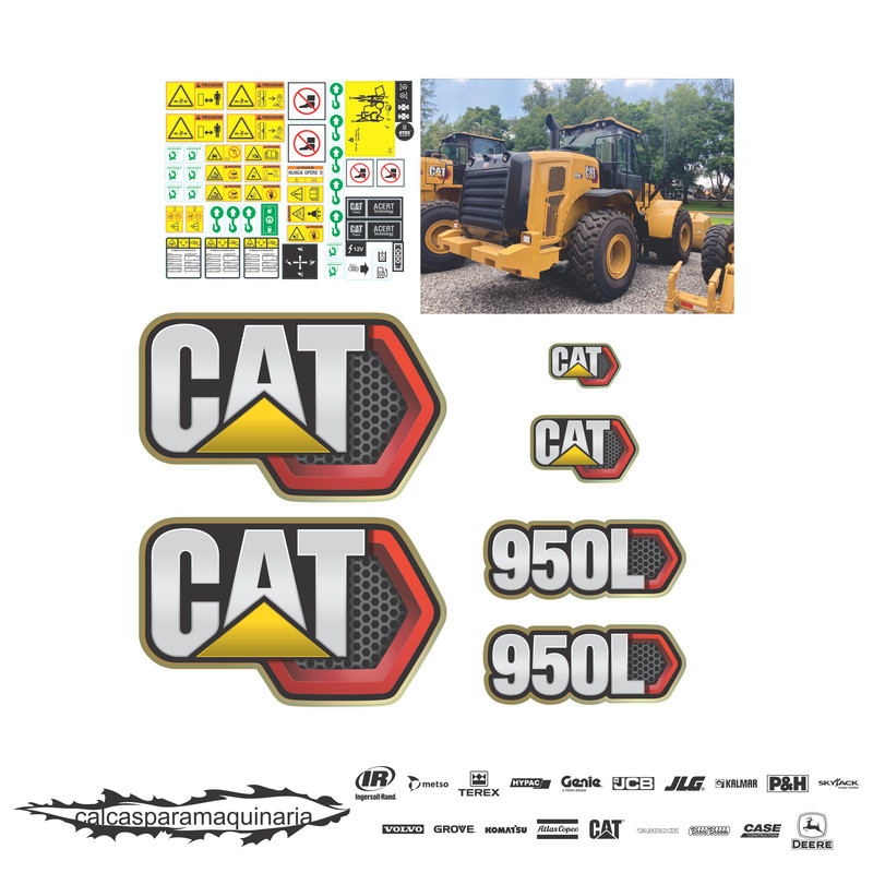 JUEGO DE CALCAS DE RESTAURACION PARA CAT 950L PANAL