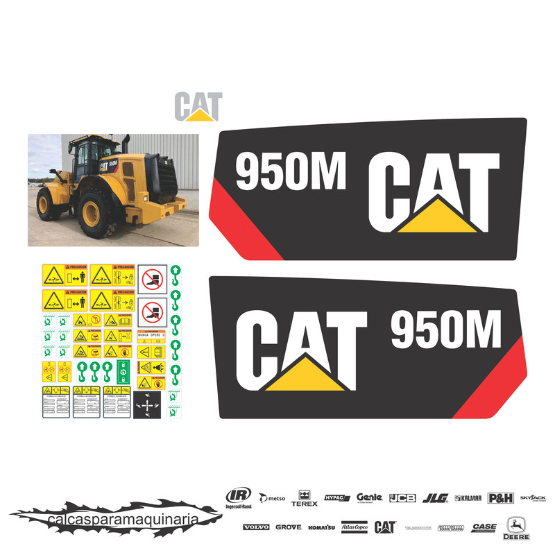 JUEGO DE CALCAS DE RESTAURACION PARA CAT 950M NVO