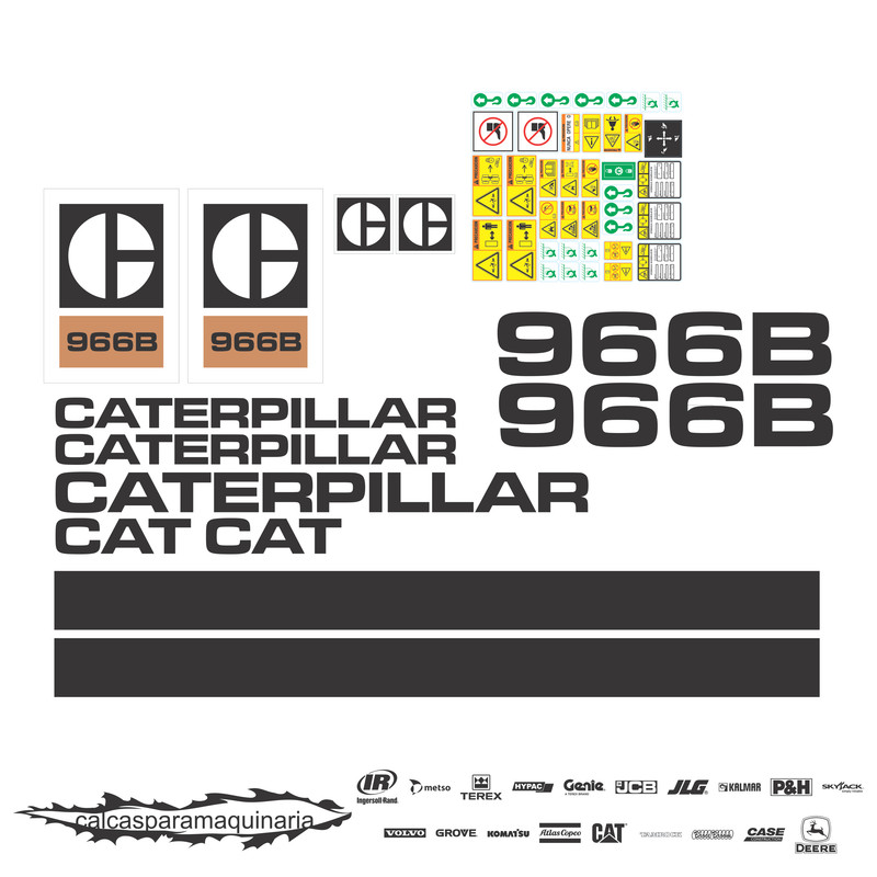 JUEGO DE CALCAS DE RESTAURACION PARA CAT 966B ANTI