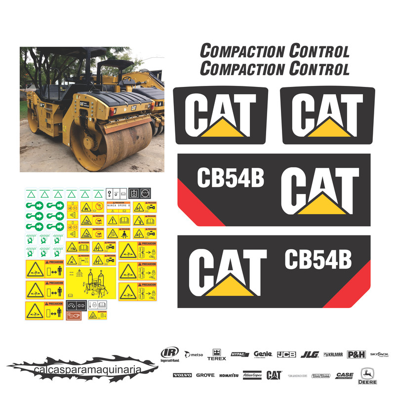 JUEGO DE CALCAS DE RESTAURACION PARA CAT CB54B NVO