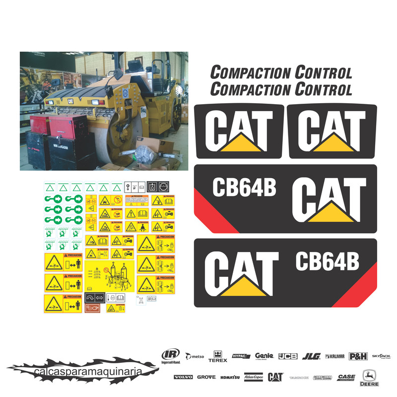 JUEGO DE CALCAS DE RESTAURACION PARA CAT CB64B NVO