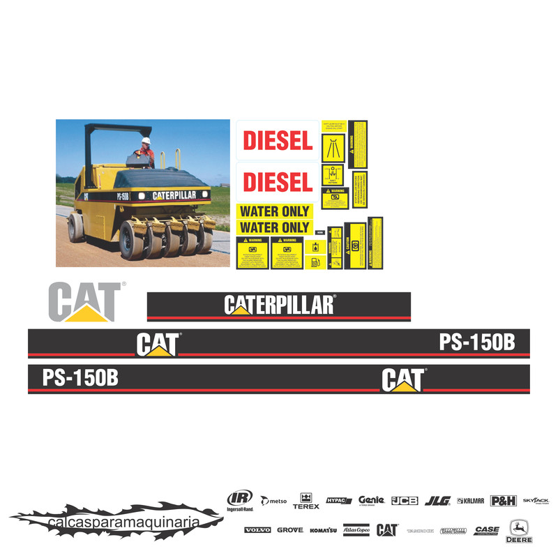 JUEGO DE CALCAS DE RESTAURACION PARA CAT PS150B