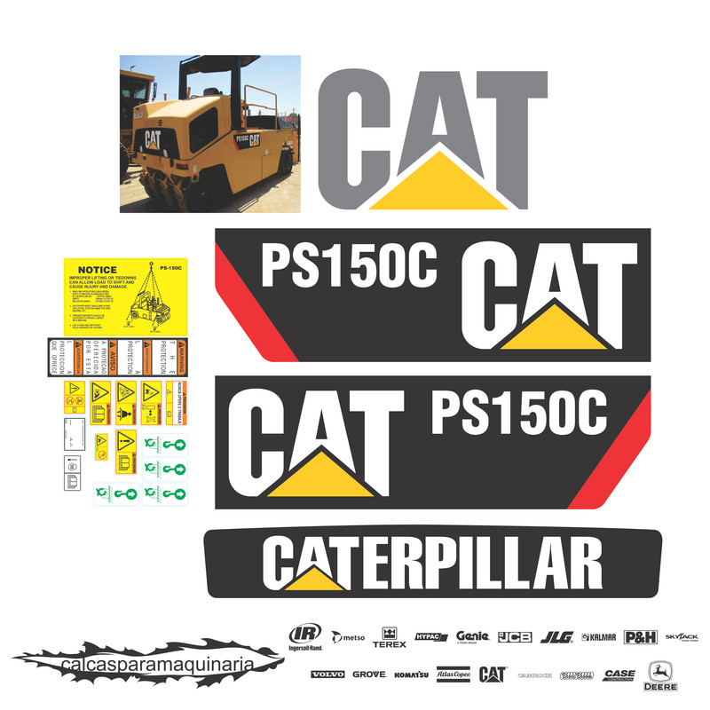 JUEGO DE CALCAS DE RESTAURACION PARA CAT PS150C NVO