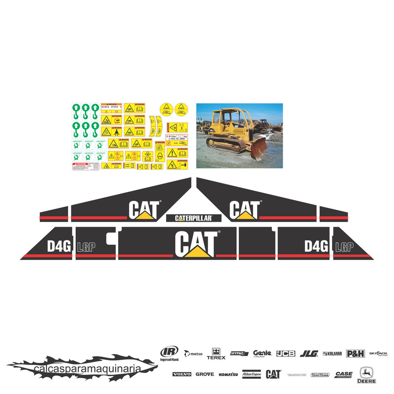 JUEGO DE CALCAS DE RESTAURACION PARA CAT D4GLGP
