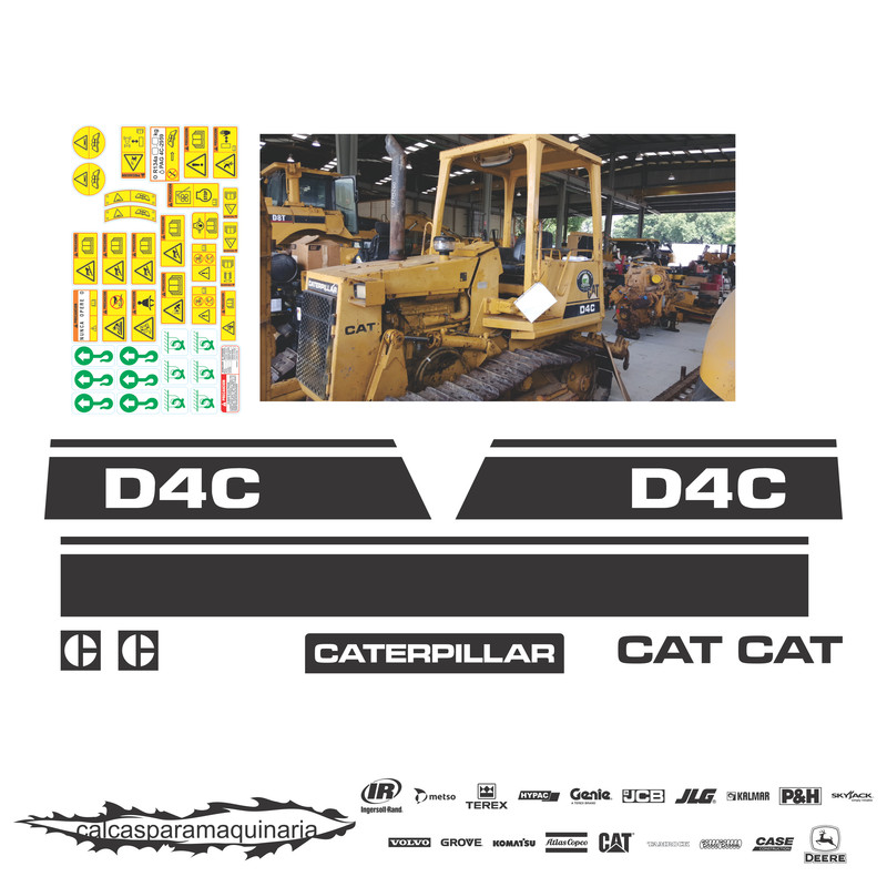 JUEGO DE CALCAS DE RESTAURACION PARA CAT D4C ANTI