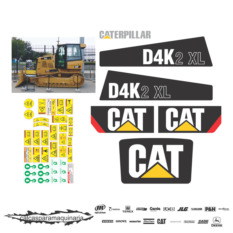JUEGO DE CALCAS DE RESTAURACION PARA CAT D4K2XL