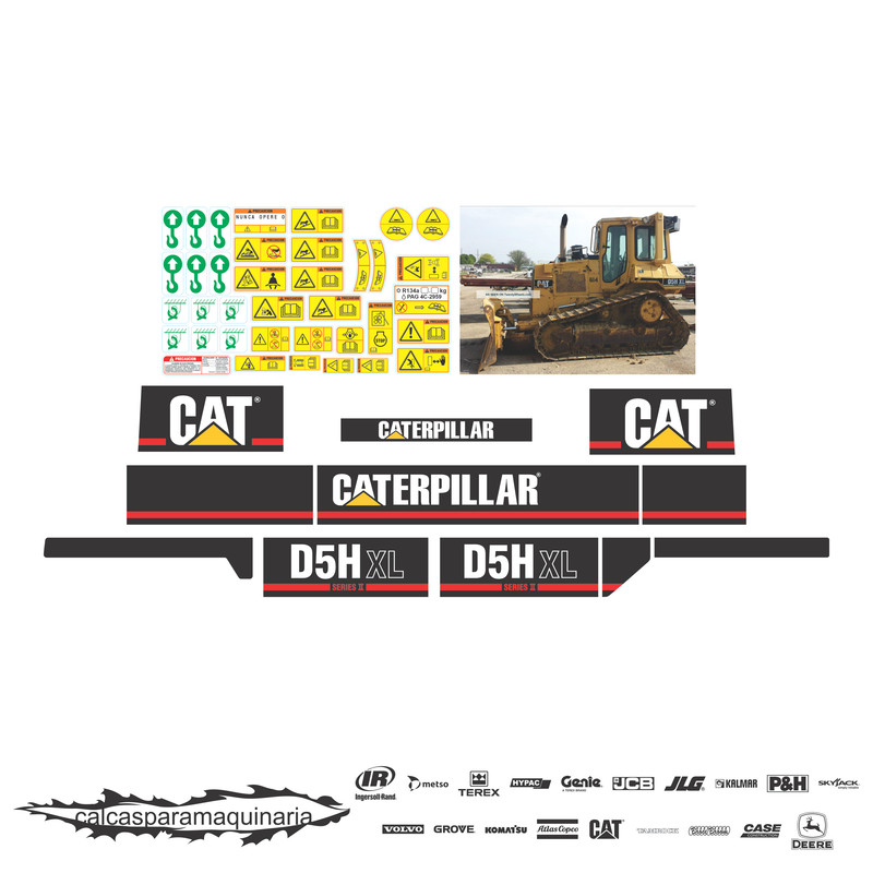 JUEGO DE CALCAS DE RESTAURACION PARA CAT D5HXLS2