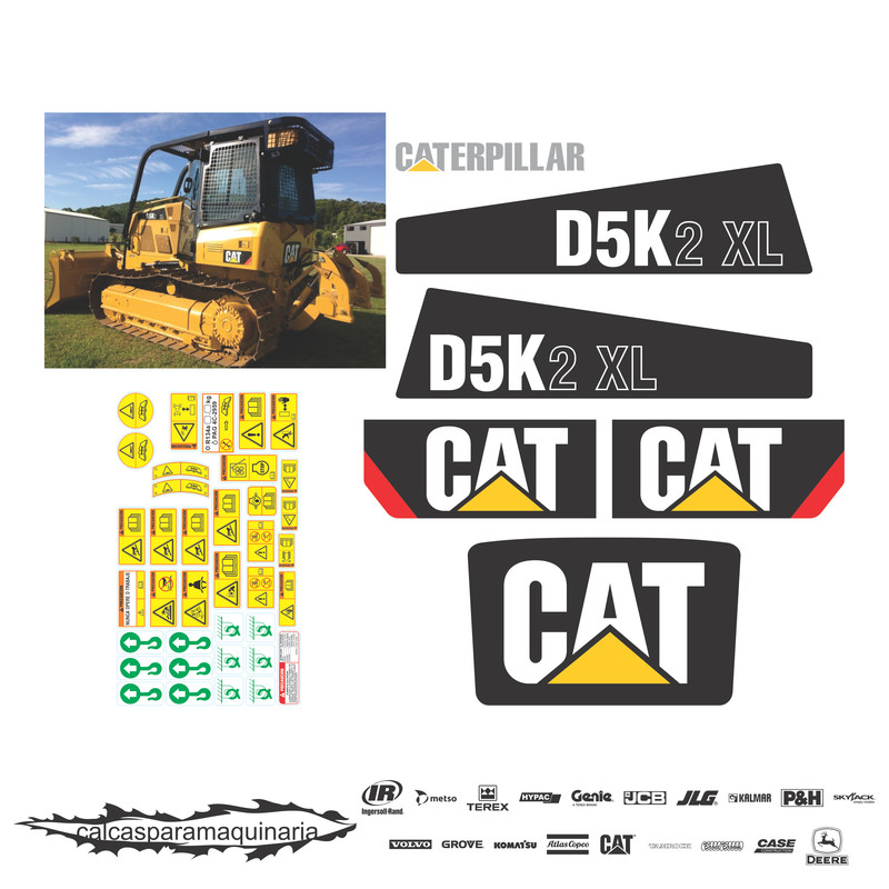 JUEGO DE CALCAS DE RESTAURACION PARA CAT D5K2XL