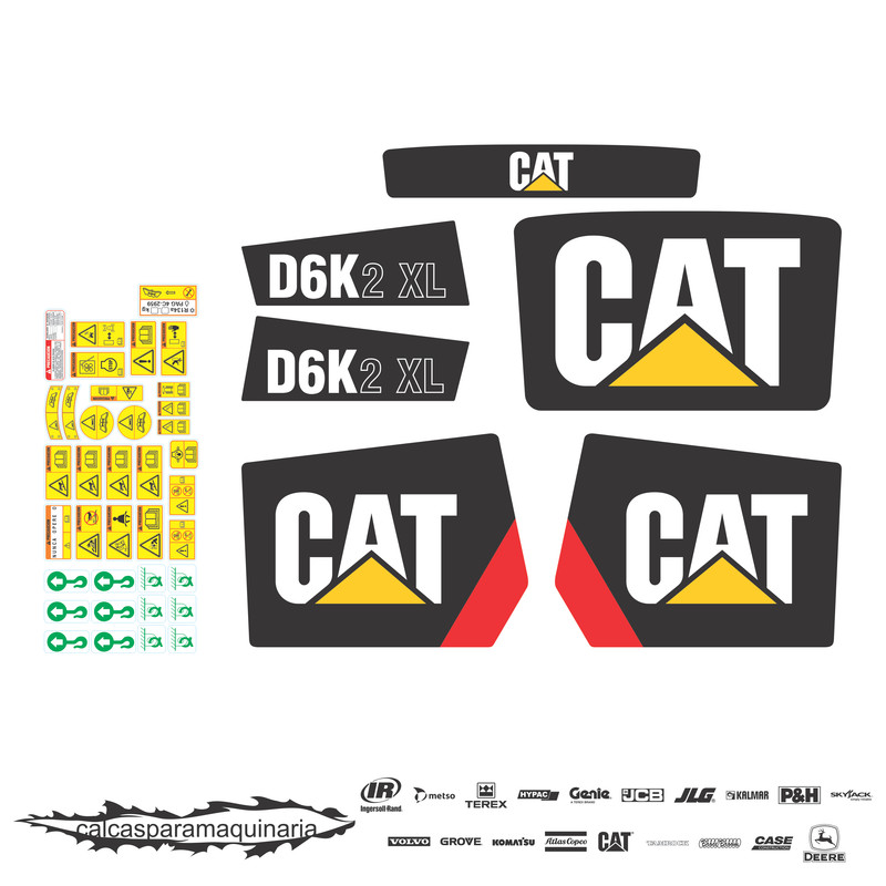 JUEGO DE CALCAS DE RESTAURACION PARA CAT D6K2XL