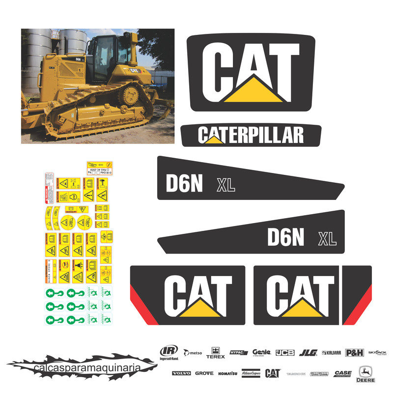 JUEGO DE CALCAS DE RESTAURACION PARA CAT D6NXL NVO