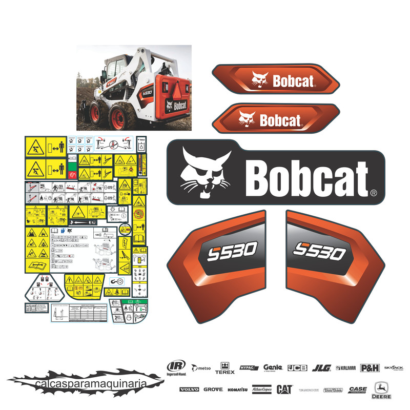 JUEGO DE CALCAS DE RESTAURACION PARA BOBCAT S530  NVO