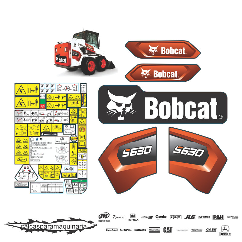 JUEGO DE CALCAS DE RESTAURACION PARA BOBCAT S630  NVO