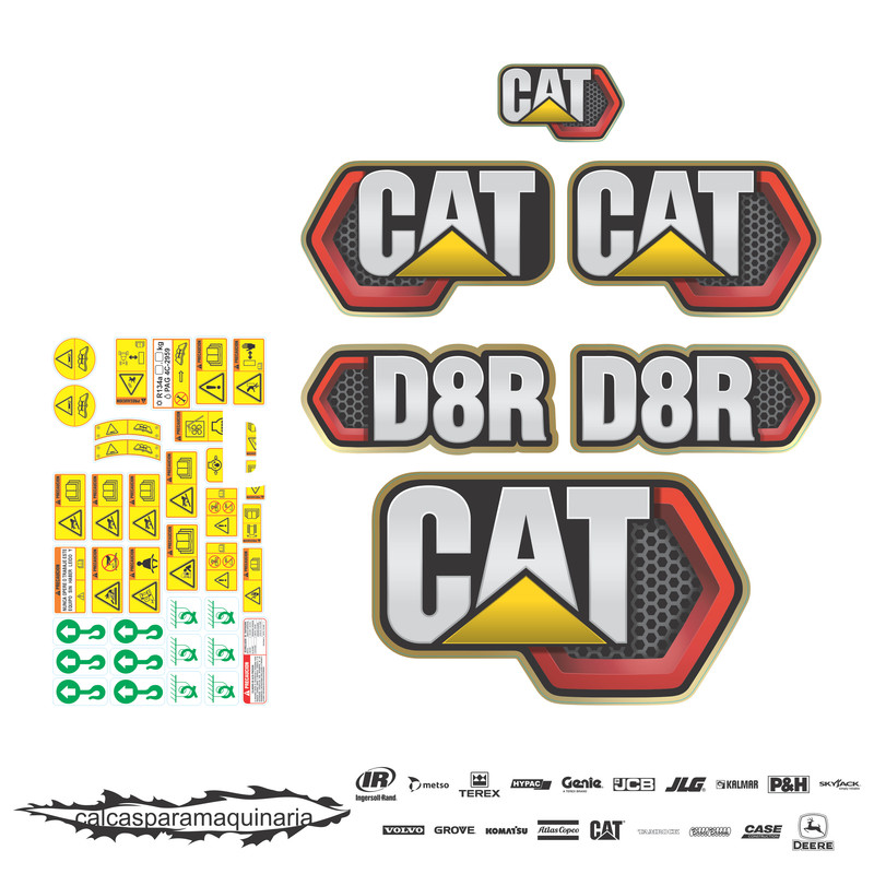 JUEGO DE CALCAS DE RESTAURACION PARA CAT D8R PANAL