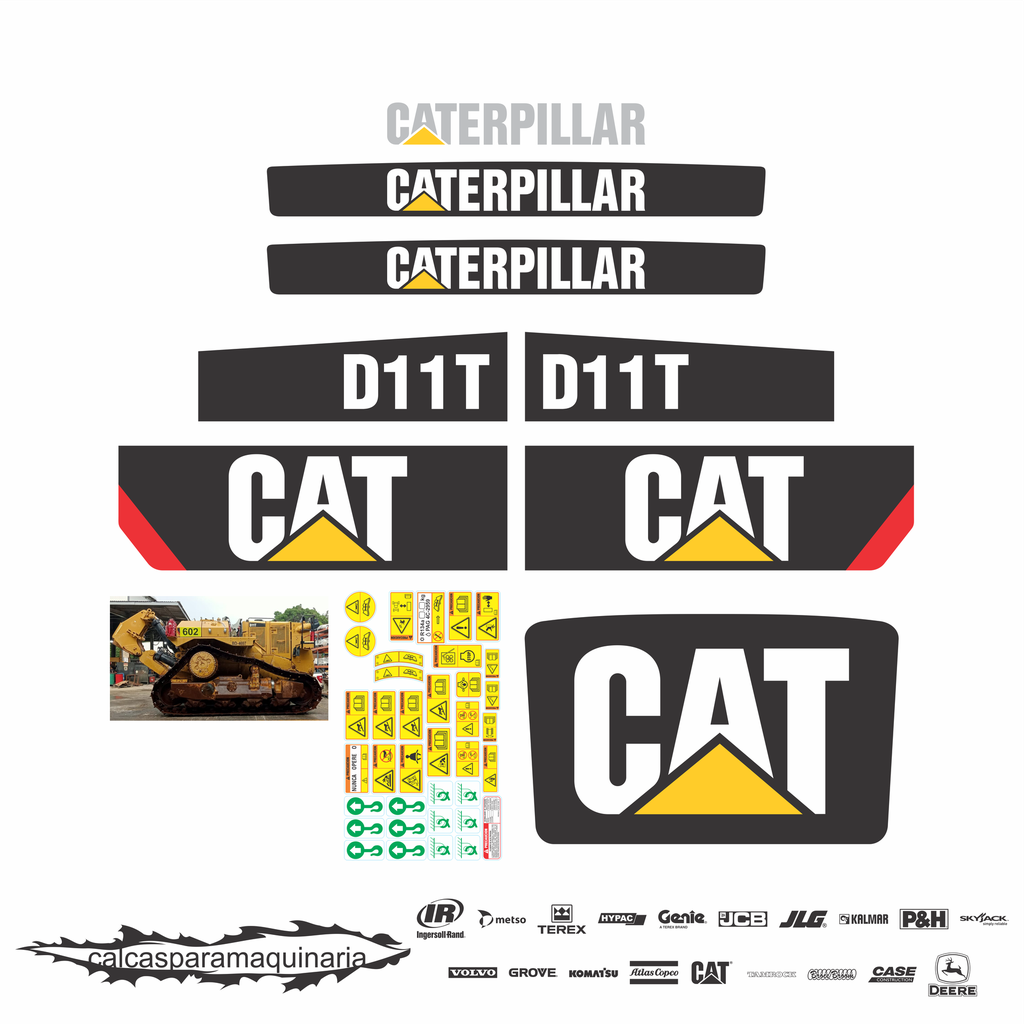 JUEGO DE CALCAS DE RESTAURACION PARA CAT D11T NVO