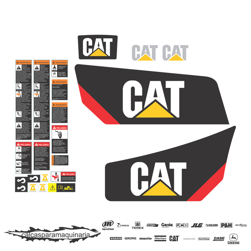 JUEGO DE CALCAS DE RESTAURACION PARA CAT 2ET3000 NVO