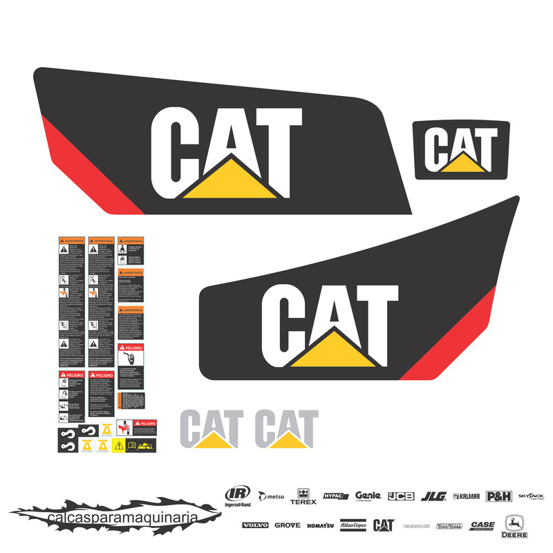 JUEGO DE CALCAS DE RESTAURACION PARA CAT 2ETC3000 NVO