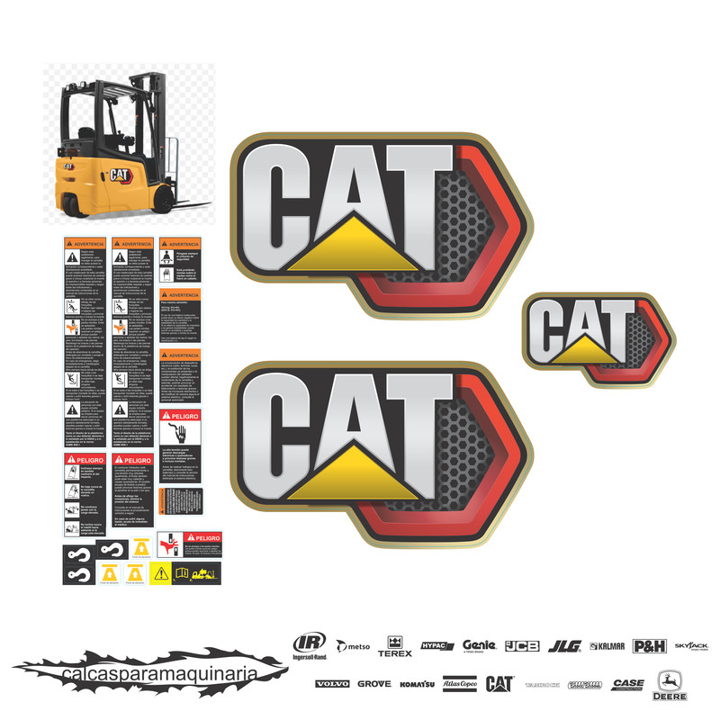 JUEGO DE CALCAS DE RESTAURACION PARA CAT 2ET3000 PANAL