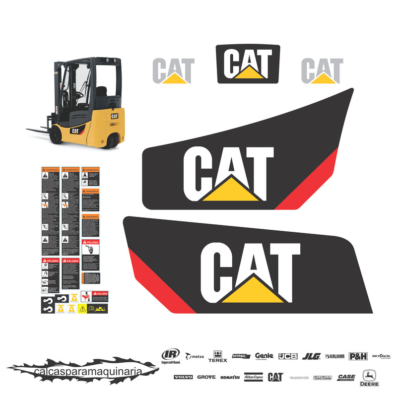 JUEGO DE CALCAS DE RESTAURACION PARA CAT 2ET4000 NVO
