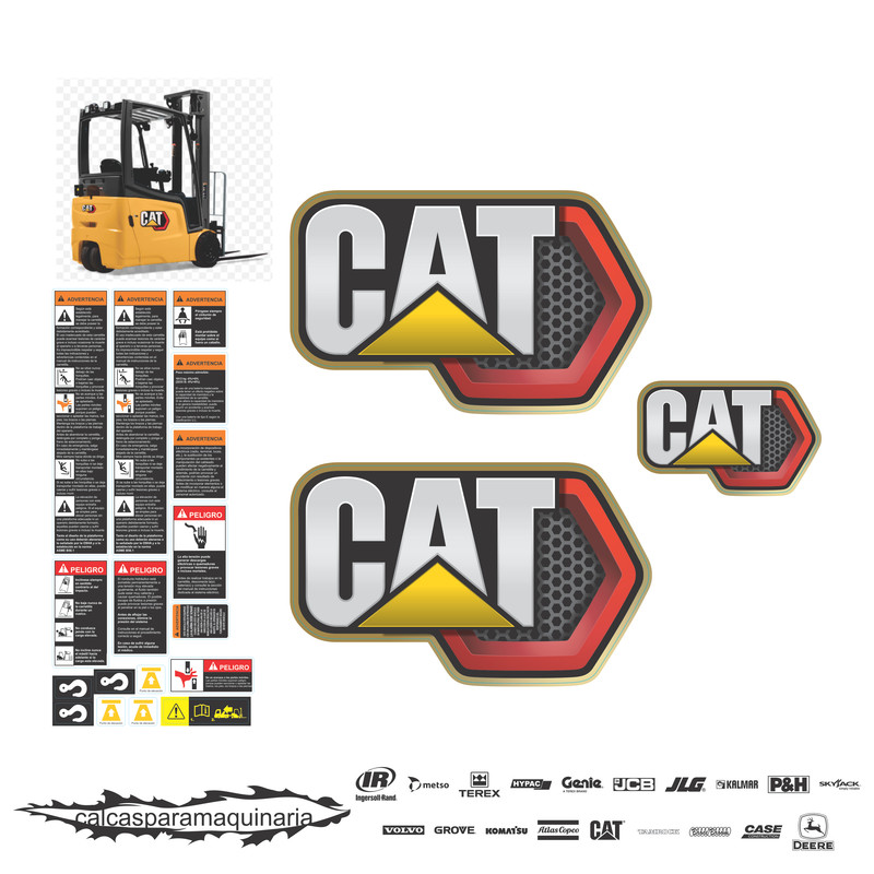 JUEGO DE CALCAS DE RESTAURACION PARA CAT 2ET4000 PANAL