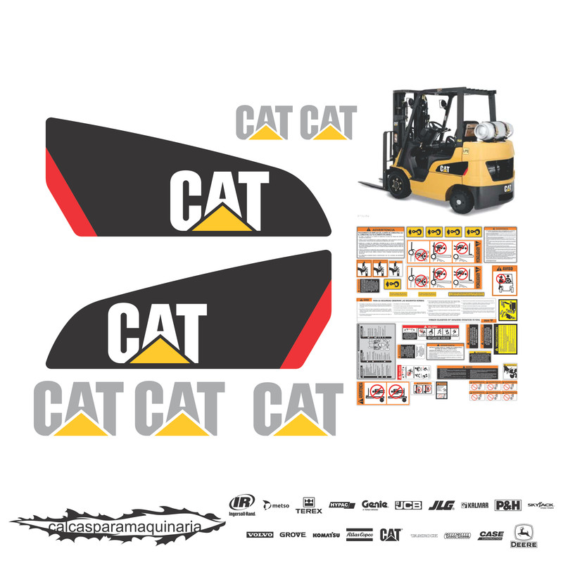 JUEGO DE CALCAS DE RESTAURACION PARA CAT C3000