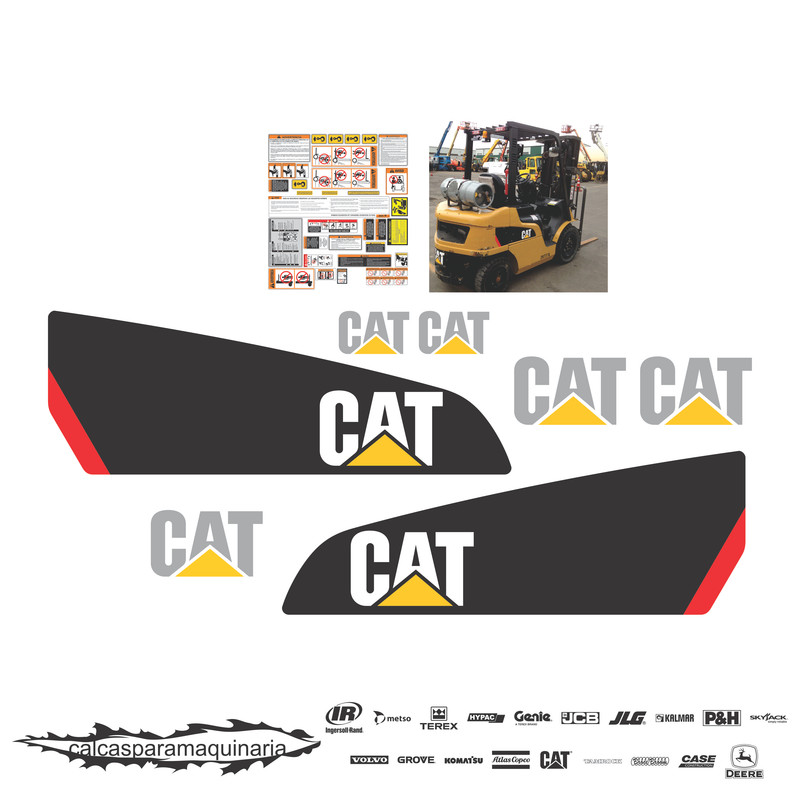 JUEGO DE CALCAS DE RESTAURACION PARA CAT C5000