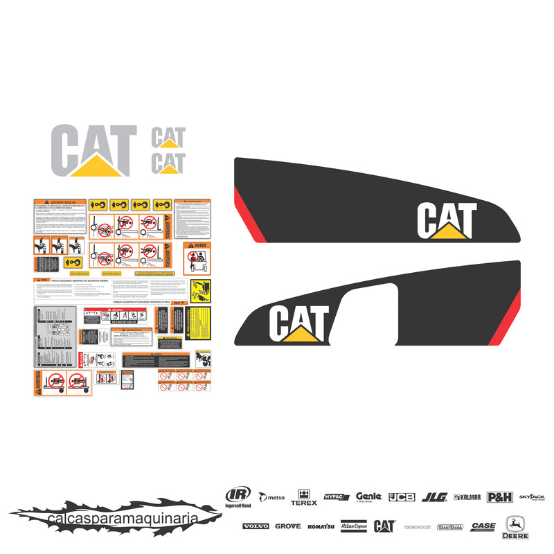 JUEGO DE CALCAS DE RESTAURACION PARA CAT DP30NM NVO