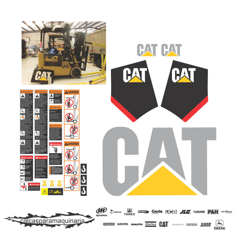 JUEGO DE CALCAS DE RESTAURACION PARA CAT E5000