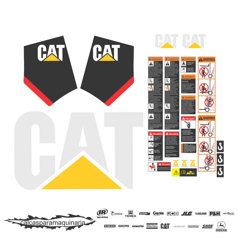 JUEGO DE CALCAS DE RESTAURACION PARA CAT E6000