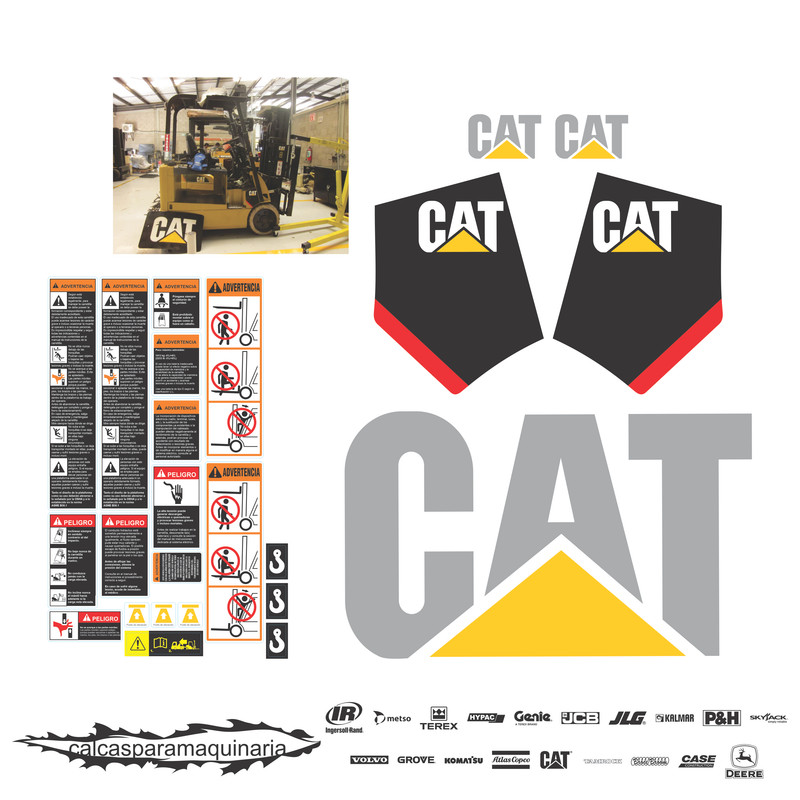 JUEGO DE CALCAS DE RESTAURACION PARA CAT E6500