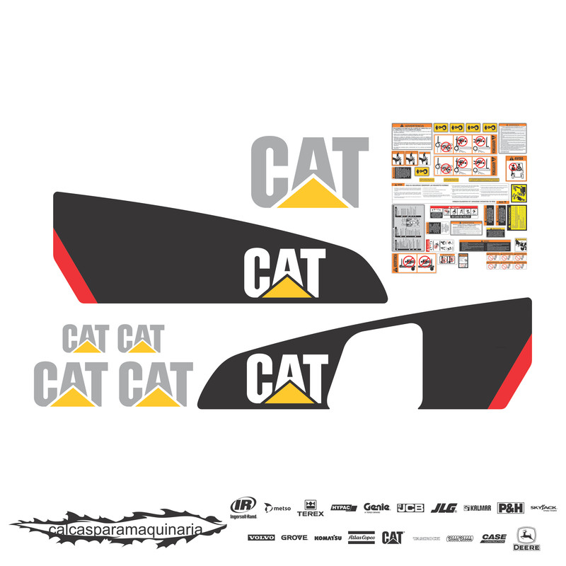JUEGO DE CALCAS DE RESTAURACION PARA CAT GP25NM NVO