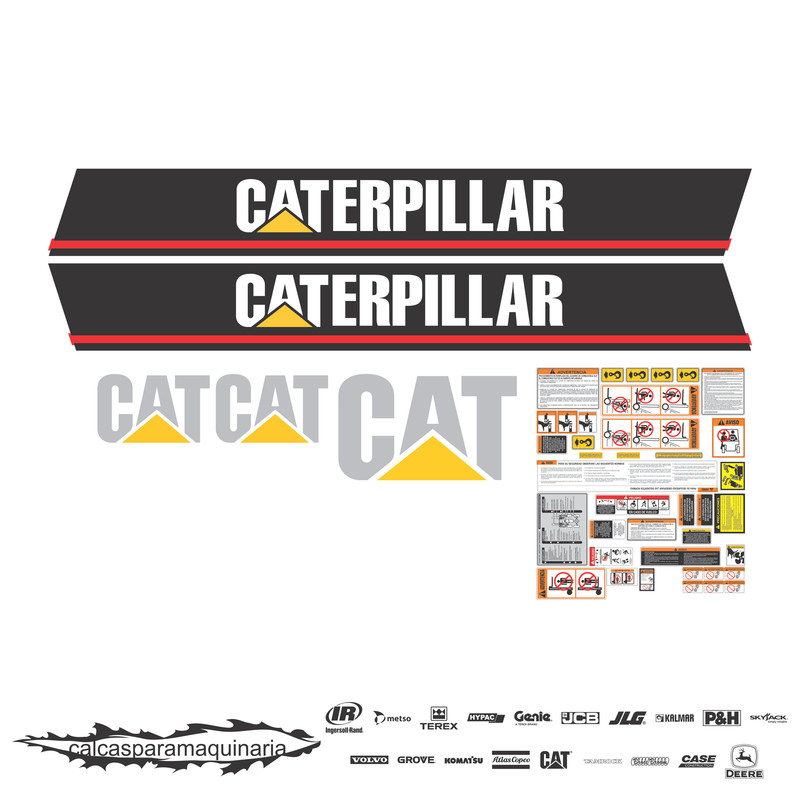 JUEGO DE CALCAS DE RESTAURACION PARA CAT GP45K VJO