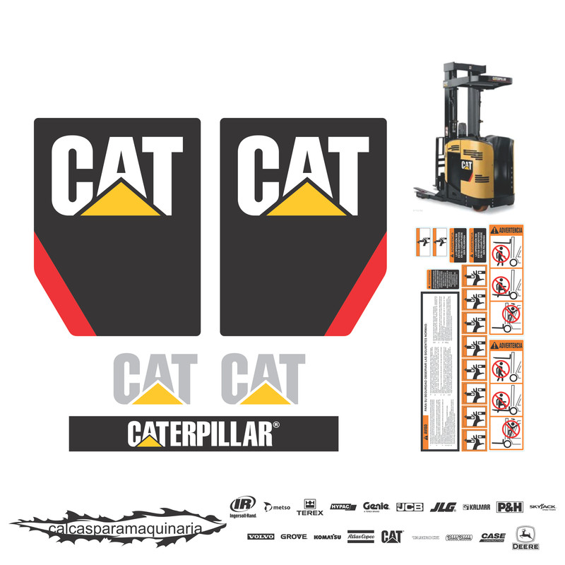JUEGO DE CALCAS DE RESTAURACION PARA CAT ND3000H 