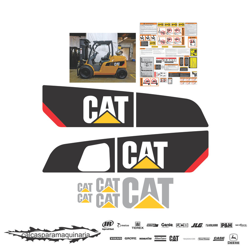 JUEGO DE CALCAS DE RESTAURACION PARA CAT P11000