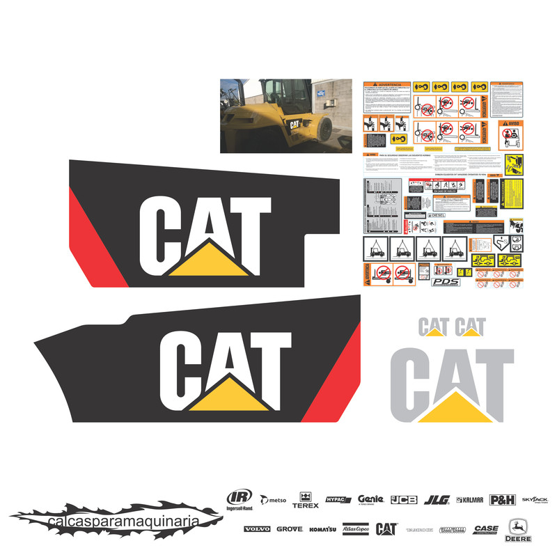 JUEGO DE CALCAS DE RESTAURACION PARA CAT P33000
