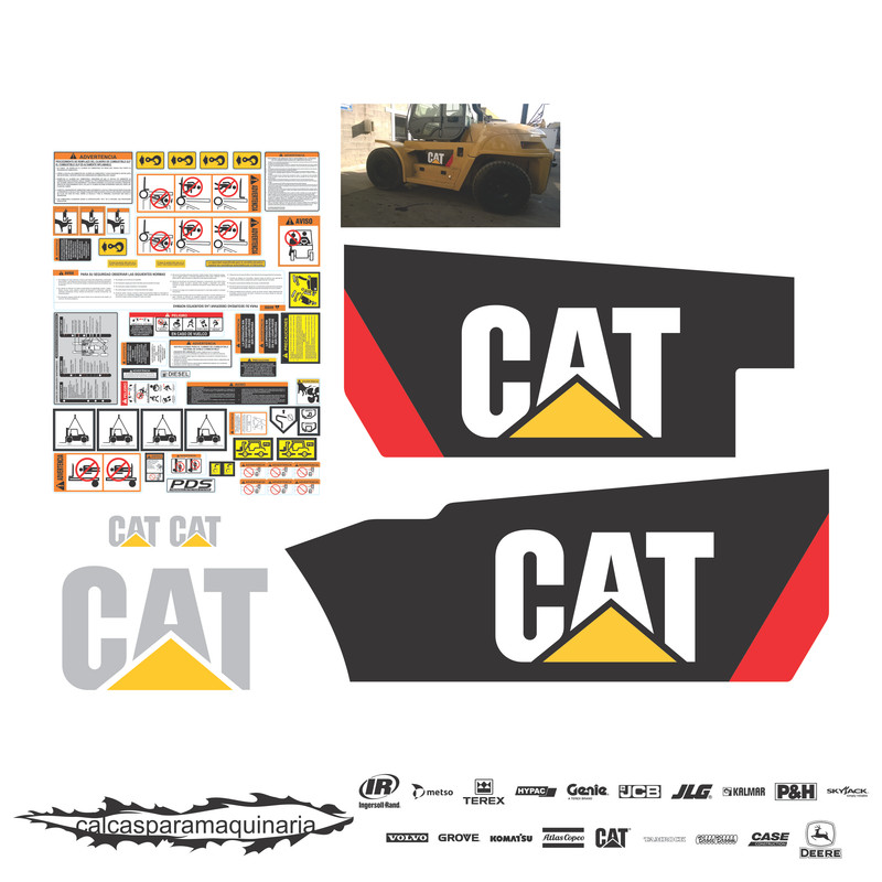 JUEGO DE CALCAS DE RESTAURACION PARA CAT P36000