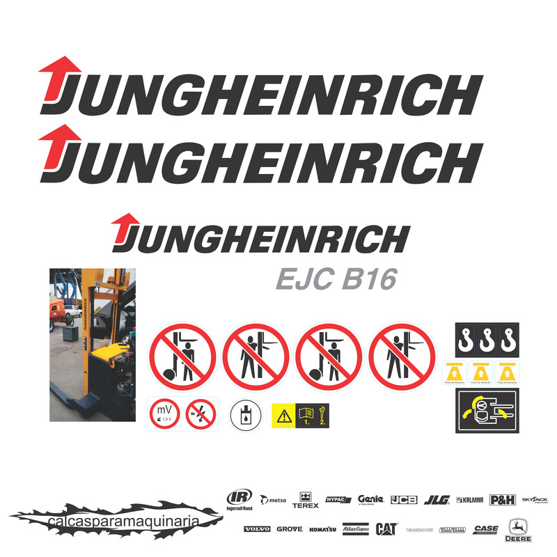 JUEGO DE CALCAS DE RESTAURACION PARA JUNGHEINRICH EJCB16