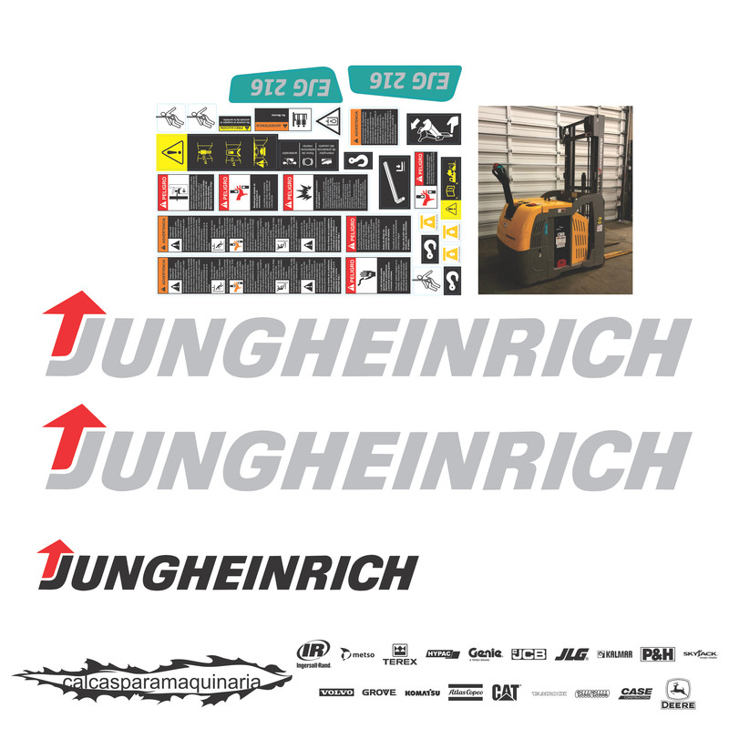 JUEGO DE CALCAS DE RESTAURACION PARA JUNGHEINRICH EJG216