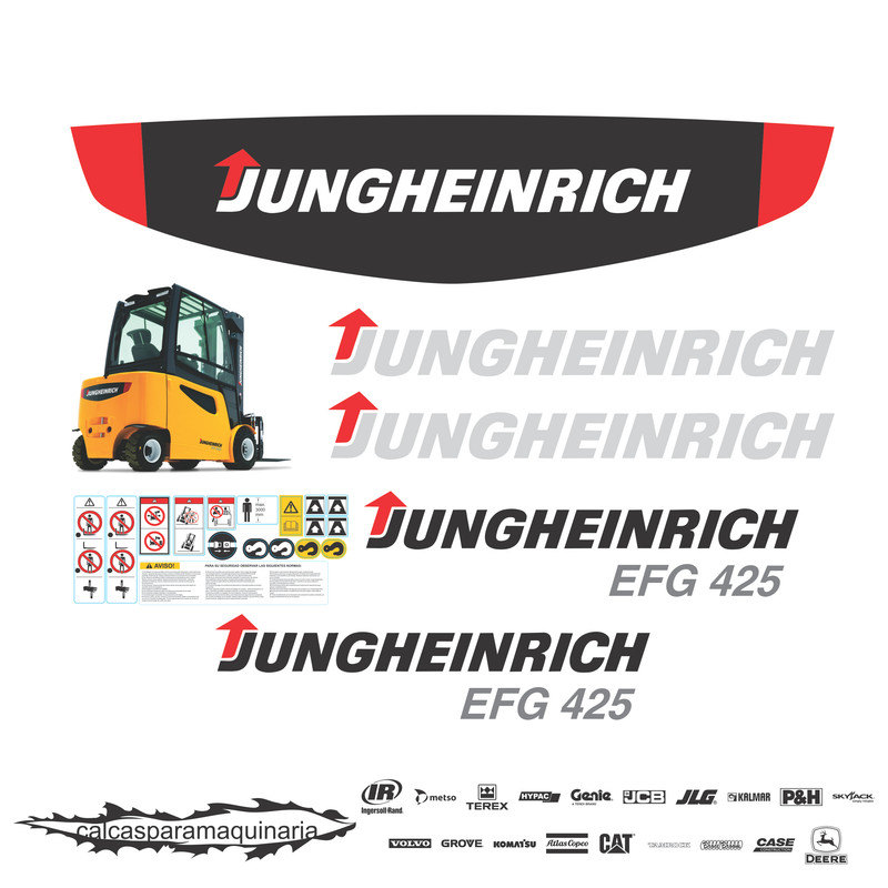 JUEGO DE CALCAS DE RESTAURACION PARA JUNGHEINRICH EFG425