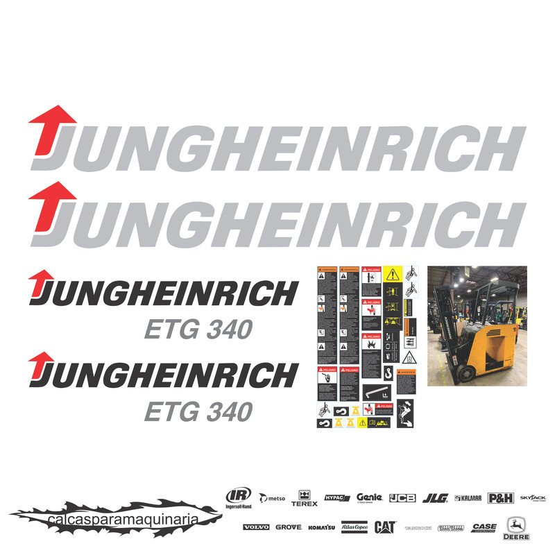 JUEGO DE CALCAS DE RESTAURACION PARA JUNGHEINRICH ETG340