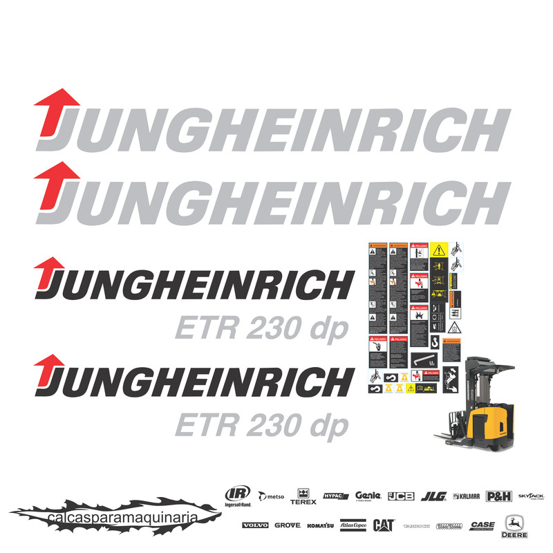 JUEGO DE CALCAS DE RESTAURACION PARA JUNGHEINRICH ETR230