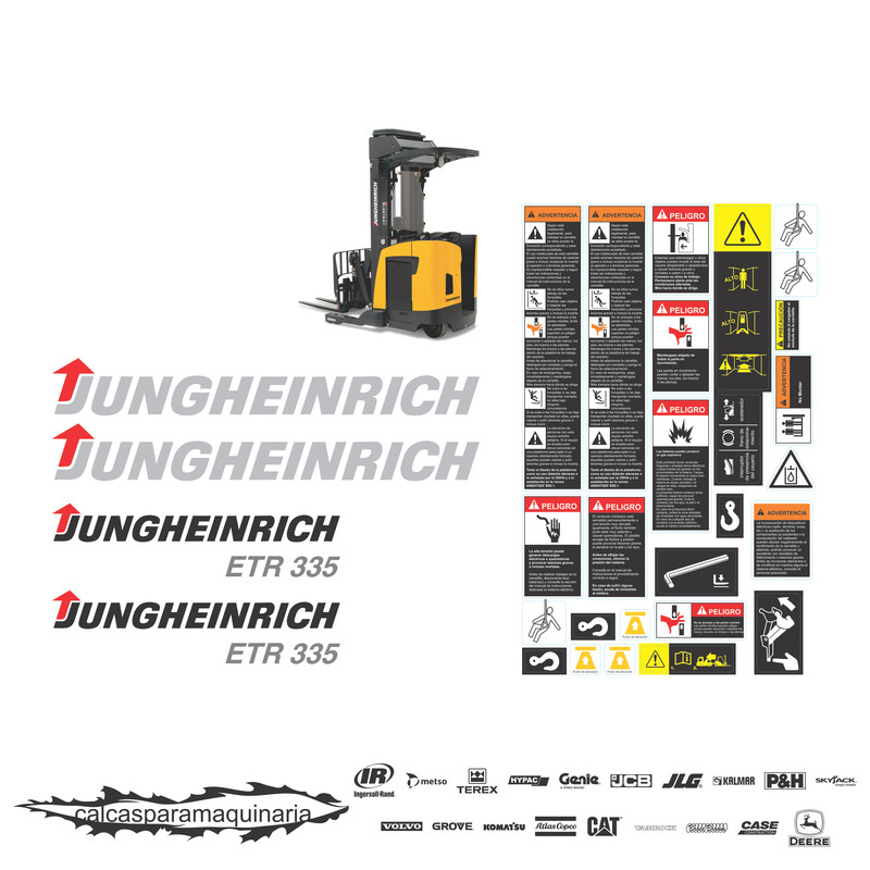 JUEGO DE CALCAS DE RESTAURACION PARA JUNGHEINRICH ETR335