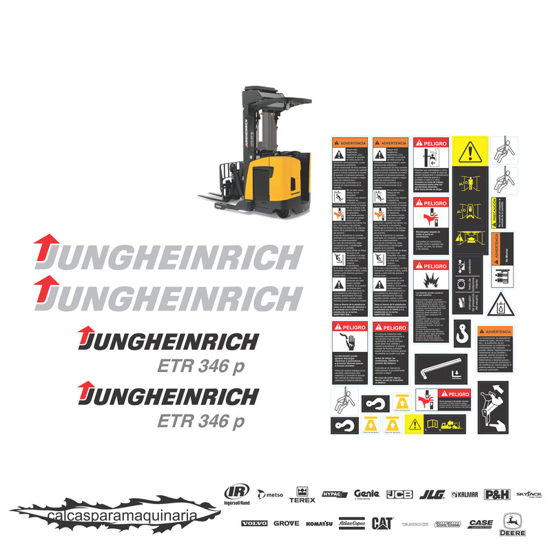 JUEGO DE CALCAS DE RESTAURACION PARA JUNGHEINRICH ETR346p