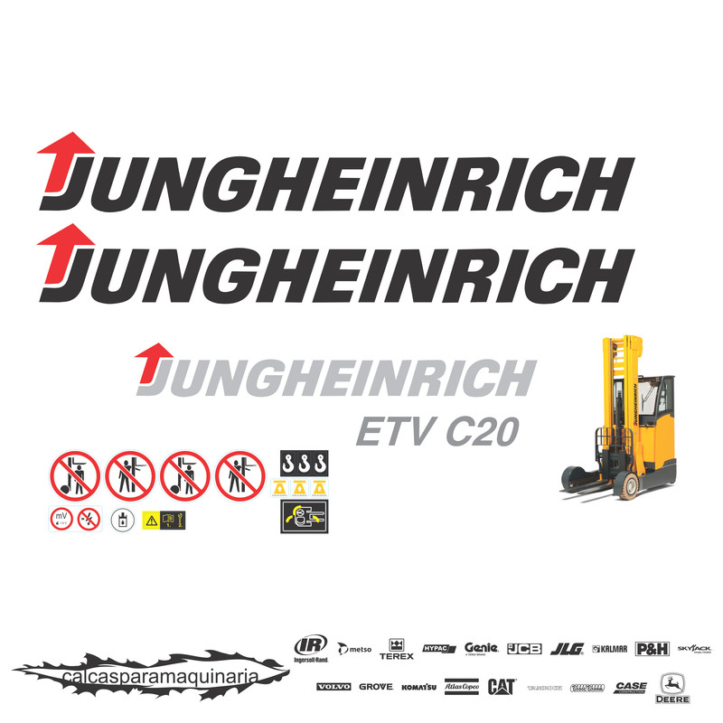 JUEGO DE CALCAS DE RESTAURACION PARA JUNGHEINRICH ETVC20