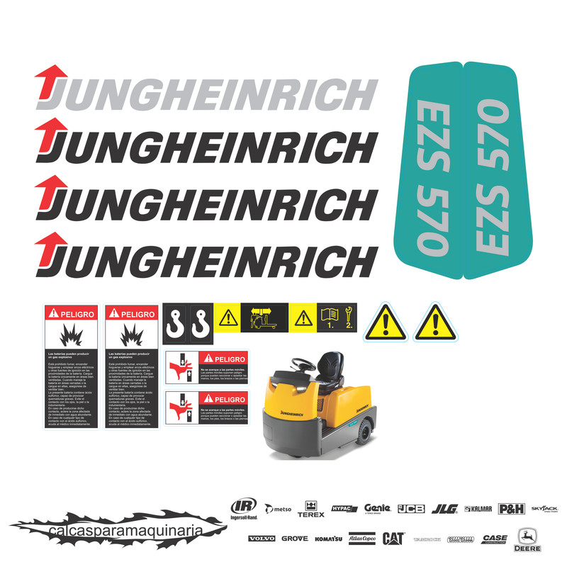 JUEGO DE CALCAS DE RESTAURACION PARA JUNGHEINRICH EZS570