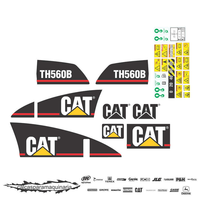 JUEGO DE CALCAS DE RESTAURACION PARA CAT TH560B