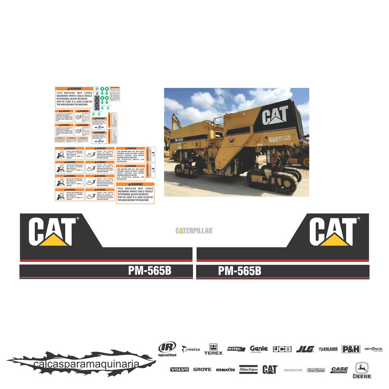 JUEGO DE CALCAS DE RESTAURACION PARA CAT PM565B